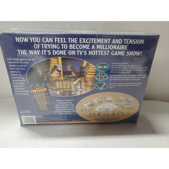 Who Wants To Be A Millionaire Board Game Pressman 2000 New & Sealed! - Picture 2 of 2